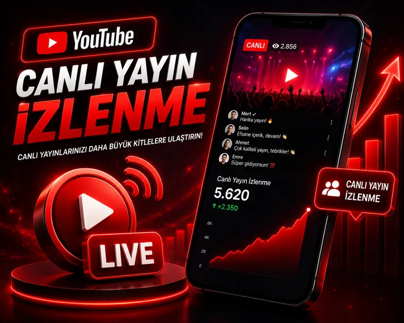 Youtube Canlı Yayın İzlenme Satın Al
